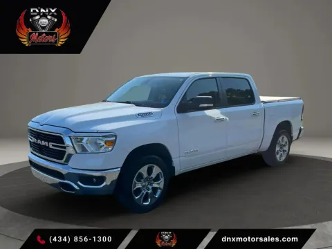 White 2020 Ram 1500 Crew Cab Big Horn Pickup 4D 5 1/2 ft for sale in Altavista, VA