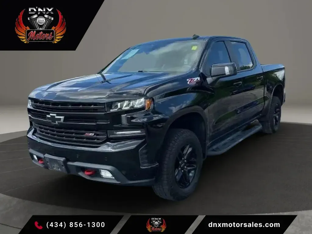 Black 2020 Chevrolet Silverado 1500 Crew Cab LT Trail Boss Pickup 4D 5 3/4 ft for sale in Altavista, VA