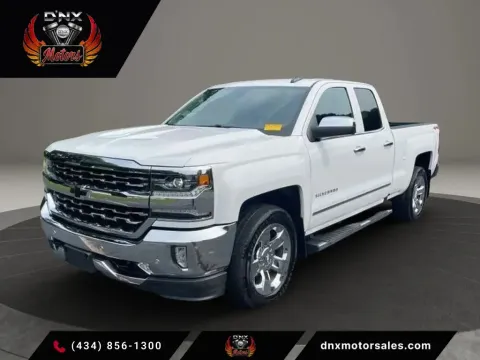 White 2018 Chevrolet Silverado 1500 Double Cab LTZ Pickup 4D 6 1/2 ft for sale in Altavista, VA