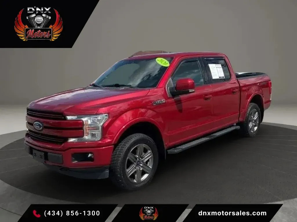 Red 2020 Ford F-150 SuperCrew Cab Lariat Pickup 4D 5 1/2 ft for sale in Altavista, VA
