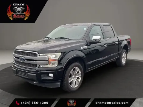 Black 2018 Ford F-150 SuperCrew Cab Platinum Pickup 4D 5 1/2 ft for sale in Altavista, VA