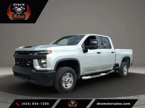 Silver 2021 Chevrolet Silverado 2500 HD Crew Cab Work Truck Pickup 4D 6 1/2 ft for sale in Altavista, VA