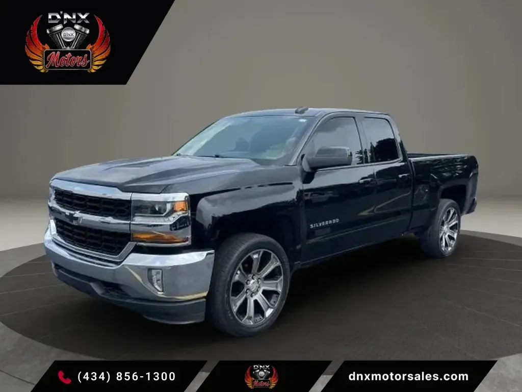 Black 2019 Chevrolet Silverado 1500 LD Double Cab LT Pickup 4D 6 1/2 ft for sale in Altavista, VA