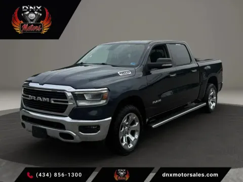 Blue 2019 Ram 1500 Crew Cab Big Horn Pickup 4D 5 1/2 ft for sale in Altavista, VA
