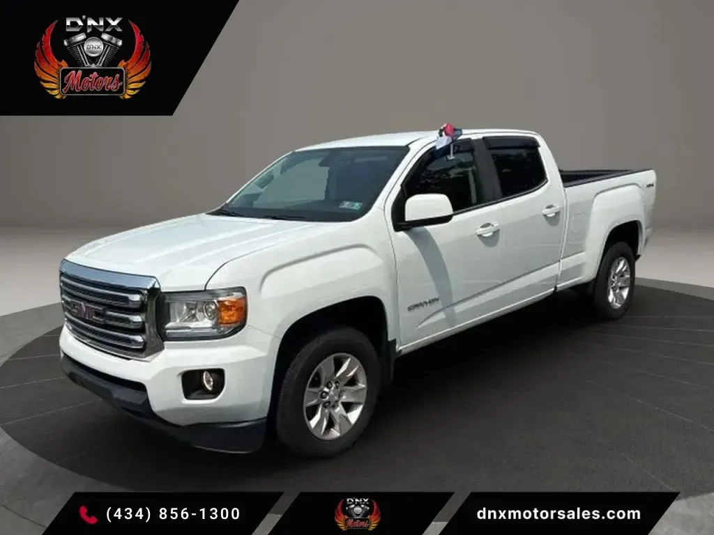 White 2018 GMC Canyon Crew Cab SLE Pickup 4D 6 ft for sale in Altavista, VA