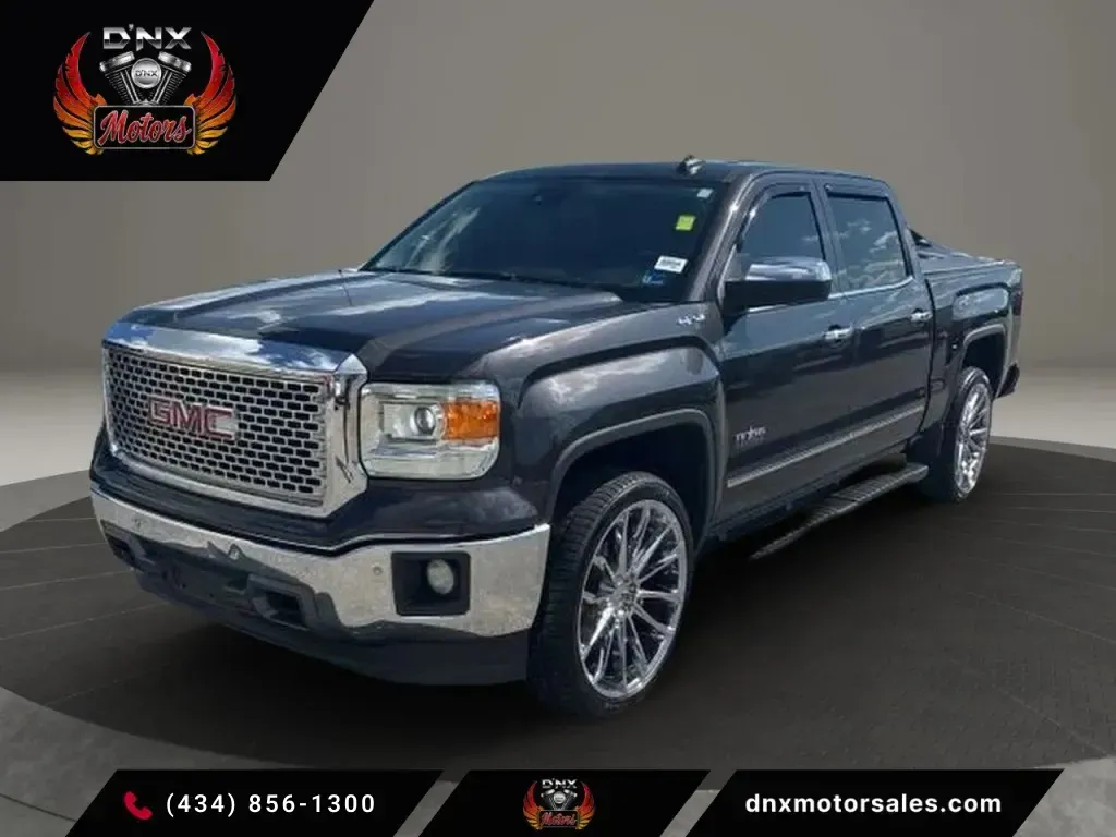 Black 2015 GMC Sierra 1500 Crew Cab SLT Pickup 4D 5 3/4 ft for sale in Altavista, VA