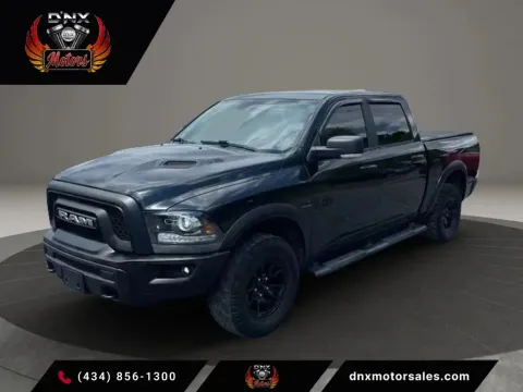 Black 2017 Ram 1500 Crew Cab Rebel Pickup 4D 5 1/2 ft for sale in Altavista, VA