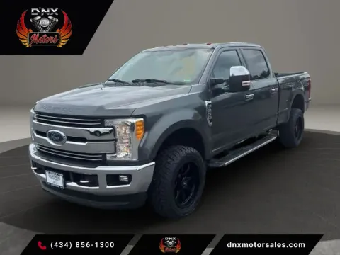 Gray 2017 Ford F250 Super Duty Crew Cab Lariat Pickup 4D 6 3/4 ft for sale in Altavista, VA