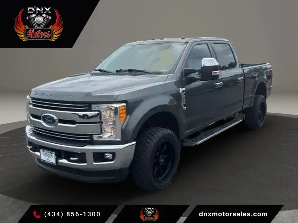 Gray 2017 Ford F250 Super Duty Crew Cab Lariat Pickup 4D 6 3/4 ft for sale in Altavista, VA