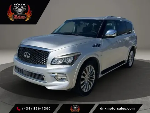 Silver 2015 INFINITI QX80 Sport Utility 4D for sale in Altavista, VA