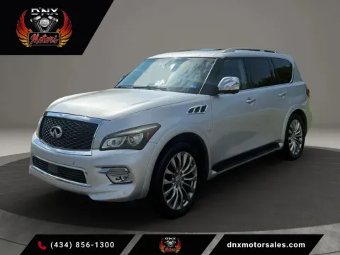Silver 2015 INFINITI QX80 Sport Utility 4D for sale in Altavista, VA