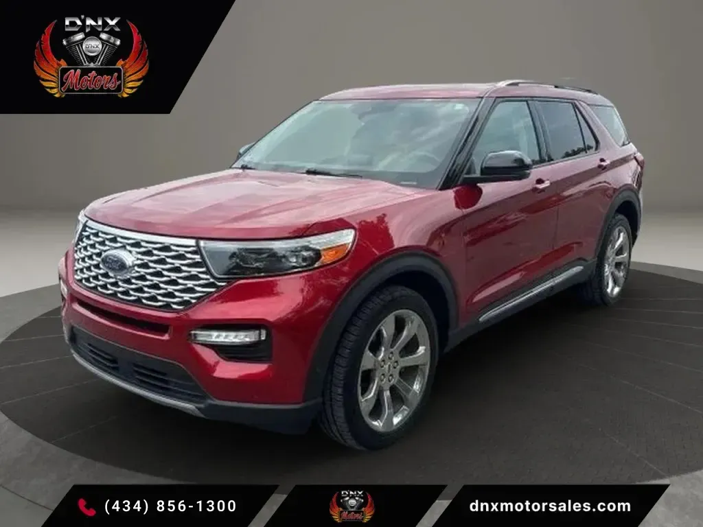Red 2020 Ford Explorer Platinum Sport Utility 4D for sale in Altavista, VA
