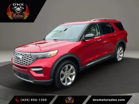 Red 2020 Ford Explorer Platinum Sport Utility 4D for sale in Altavista, VA