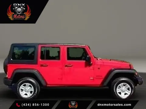 Red 2016 Jeep Wrangler Unlimited Sport SUV 4D for sale in Altavista, VA