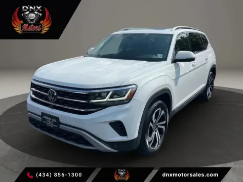 White 2021 Volkswagen Atlas SEL Premium 4Motion (2021.5) Sport Utility 4D for sale in Altavista, VA