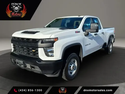 White 2022 Chevrolet Silverado 2500 HD Double Cab Work Truck Pickup 4D 6 1/2 ft for sale in Altavista, VA