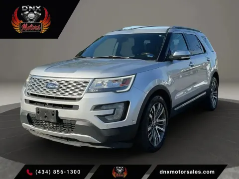 Silver 2017 Ford Explorer Platinum Sport Utility 4D for sale in Altavista, VA