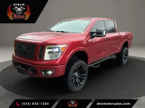 Red 2018 Nissan Titan Crew Cab PRO-4X Pickup 4D 5 1/2 ft for sale in Altavista, VA