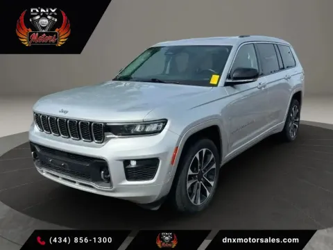 Silver 2021 Jeep Grand Cherokee L Overland Sport Utility 4D for sale in Altavista, VA