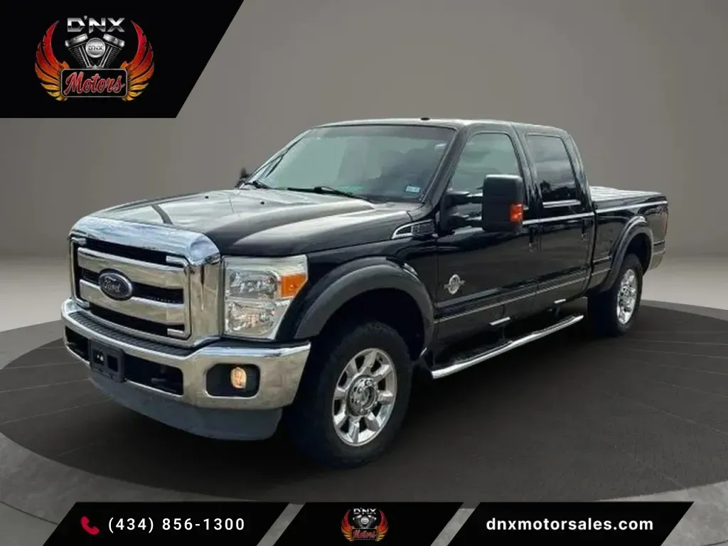 Black 2016 Ford F250 Super Duty Crew Cab Lariat Pickup 4D 6 3/4 ft for sale in Altavista, VA