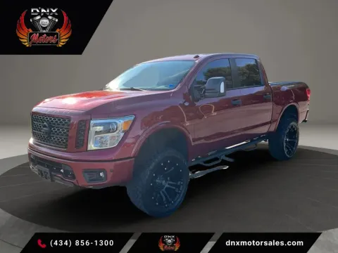 Red 2018 Nissan Titan Crew Cab PRO-4X Pickup 4D 5 1/2 ft for sale in Altavista, VA