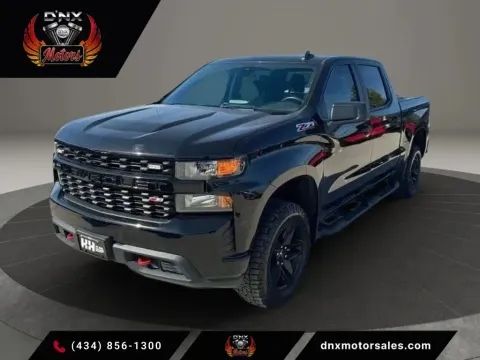 Black 2022 Chevrolet Silverado 1500 Limited Crew Cab Custom Trail Boss Pickup 4D 5 3/4 ft for sale in Altavista, VA