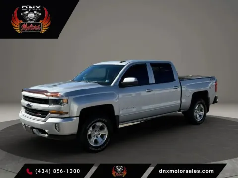 Silver 2018 Chevrolet Silverado 1500 Crew Cab Z71 LT Pickup 4D 5 3/4 ft for sale in Altavista, VA