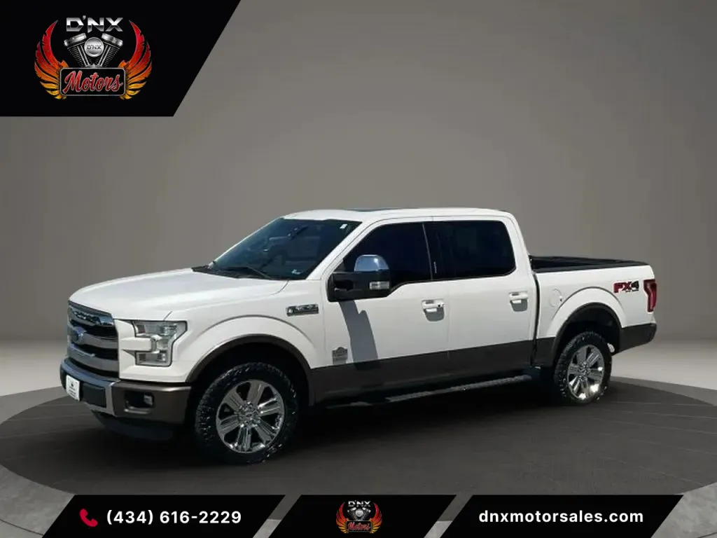 White 2015 Ford F-150 SuperCrew Cab King Ranch Pickup 4D 5 1/2 ft for sale in Forest, VA