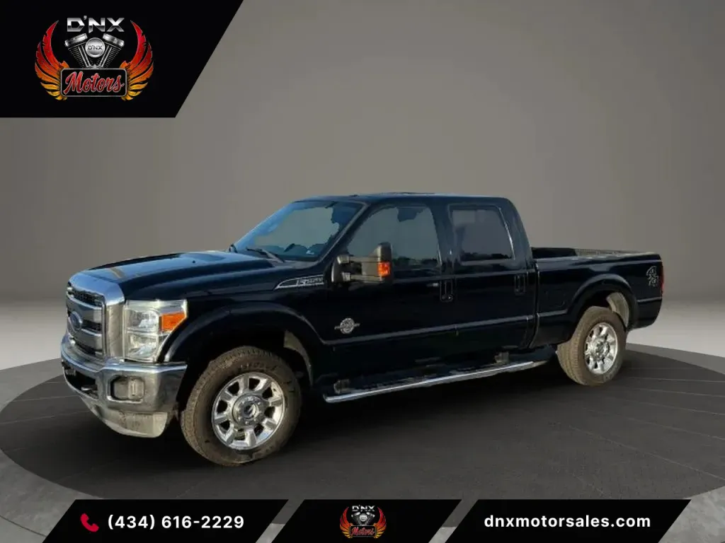 Black 2016 Ford F250 Super Duty Crew Cab Lariat Pickup 4D 6 3/4 ft for sale in Forest, VA
