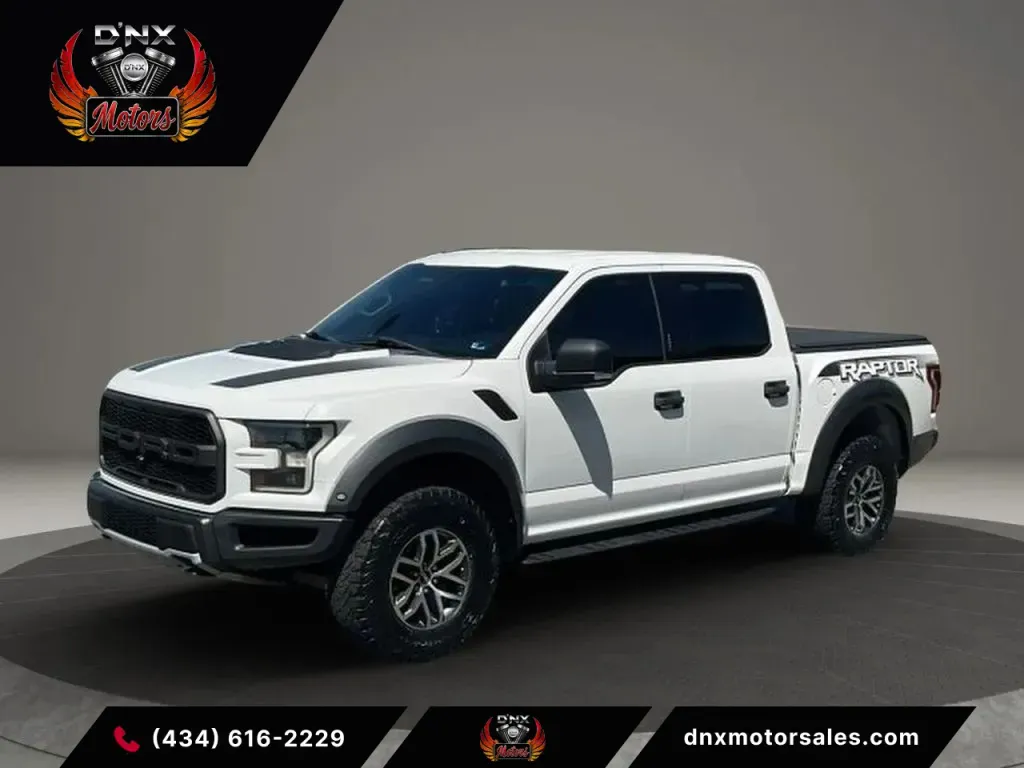 White 2018 Ford F-150 SuperCrew Cab Raptor Pickup 4D 5 1/2 ft for sale in Forest, VA