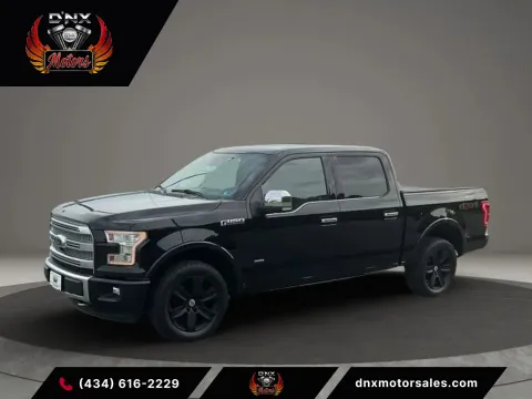 Black 2017 Ford F-150 SuperCrew Cab Platinum Pickup 4D 5 1/2 ft for sale in Forest, VA