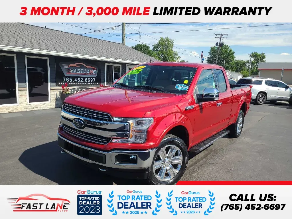 Red 2020 FORD F-150 SUPER CAB for sale in Kokomo, IN