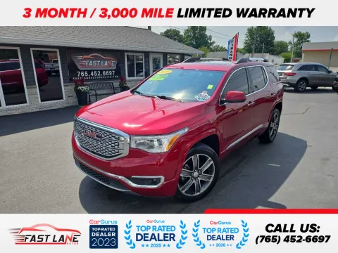 Red 2019 GMC ACADIA DENALI for sale in Kokomo, IN