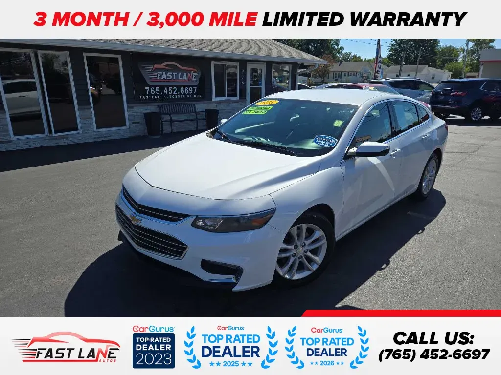 White 2018 CHEVROLET MALIBU LT for sale in Kokomo, IN