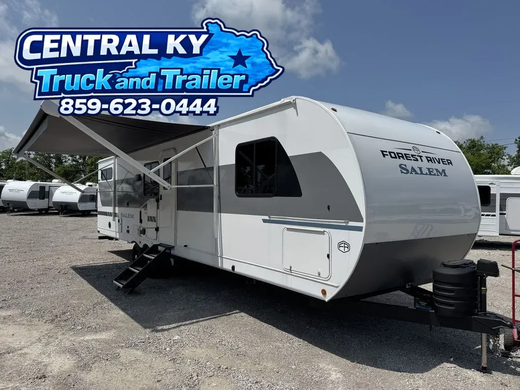 White 2025 FOREST RIVER 29VBUDX DUAL A/C 29VBUDX for sale in Richmond, KY