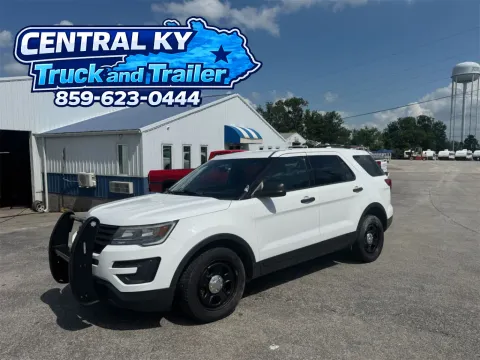 White 2017 FORD EXPLORER POLICE INTERCEPTOR  K8A for sale in Richmond, KY