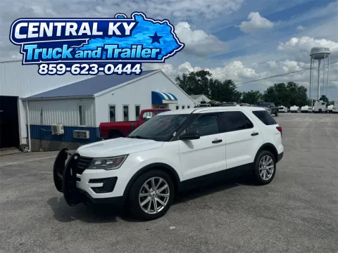 White 2017 FORD EXPLORER POLICE INTERCEPTOR  K8A for sale in Richmond, KY