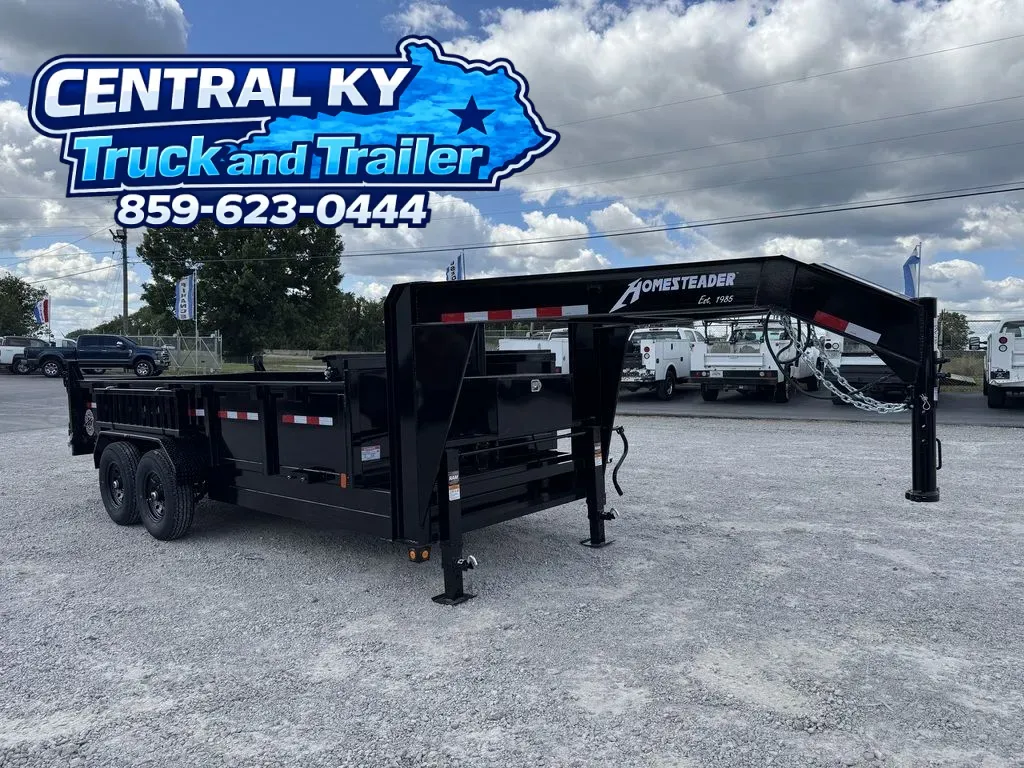 Black 2026 Homesteader Low Profile Dump GN 716IGX for sale in Richmond, KY
