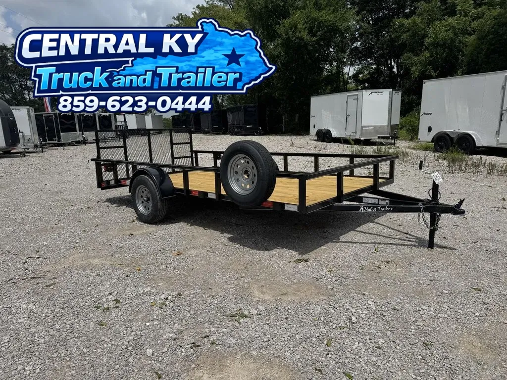 Black 2026 Native Trailers 6.5x14 Dovetail Utility for sale in Richmond, KY