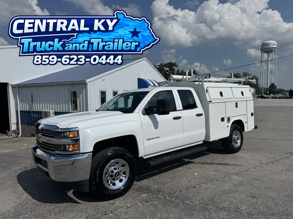 White 2017 Chevrolet Silverado 3500HD Work Truck 4x4 Utility for sale in Richmond, KY