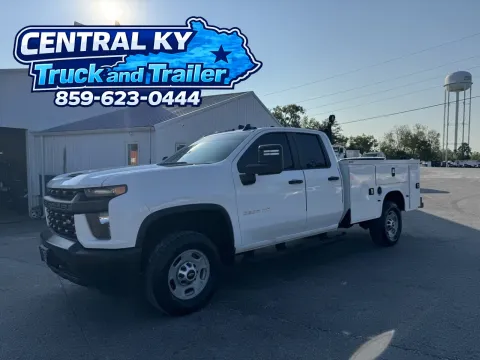 White 2021 Chevrolet Silverado 2500HD Double Cab Work Truck 4x4 Utility for sale in Richmond, KY