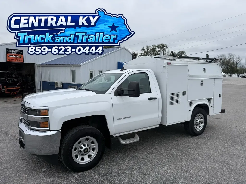 White 2015 Chevrolet 3500HD REGULAR CAB 2WD Work Truck for sale in Richmond, KY
