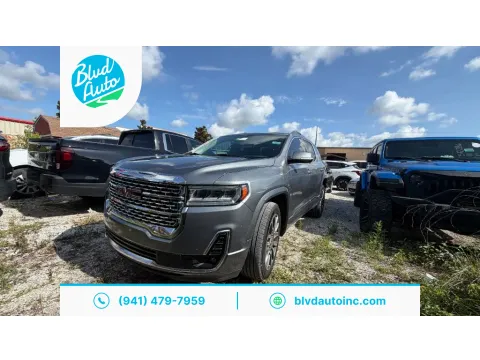 Gray 2020 GMC Acadia Denali for sale in Bradenton, FL