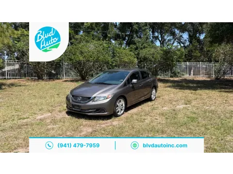 Gray 2013 Honda Civic LX for sale in Bradenton, FL