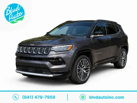 Black 2022 Jeep Compass Limited for sale in Bradenton, FL