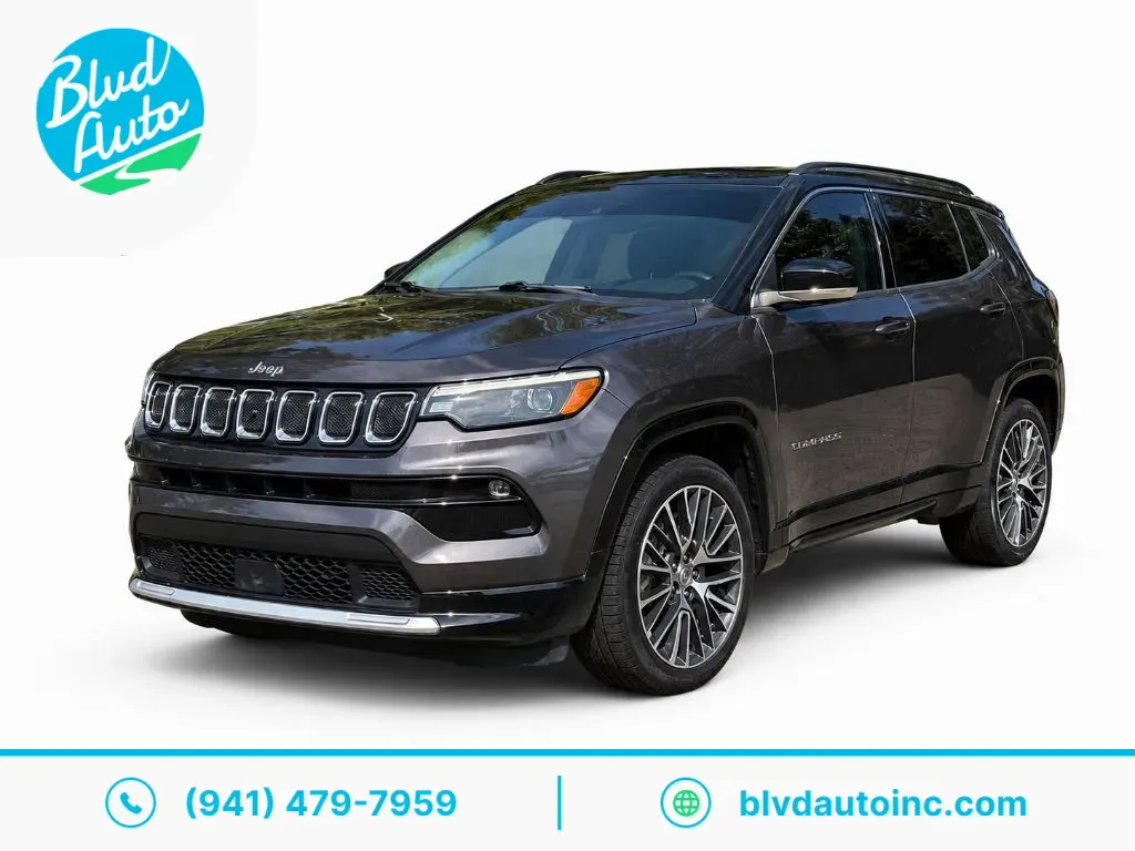 Black 2022 Jeep Compass Limited for sale in Bradenton, FL