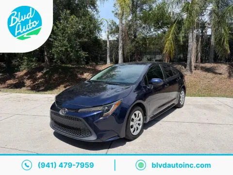Blue 2021 Toyota Corolla LE for sale in Bradenton, FL