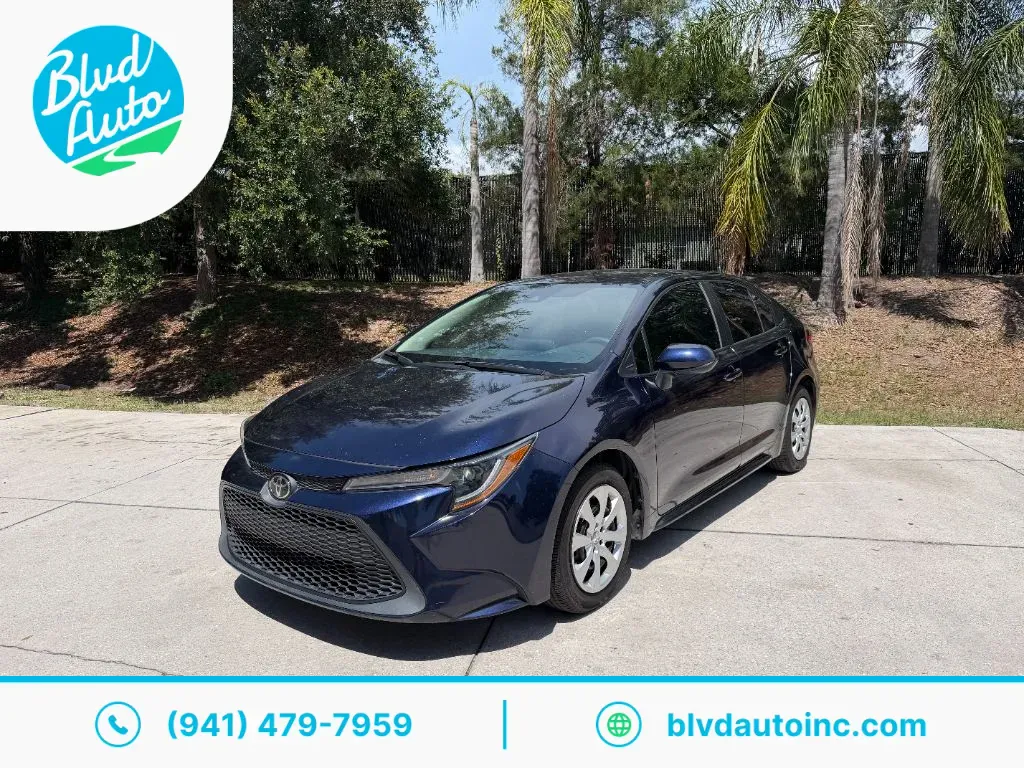 Blue 2021 Toyota Corolla LE for sale in Bradenton, FL