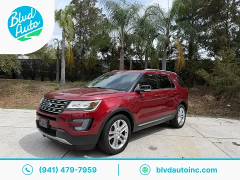Red 2017 Ford Explorer XLT for sale in Bradenton, FL