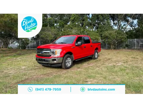 Red 2018 Ford F-150 XLT for sale in Bradenton, FL